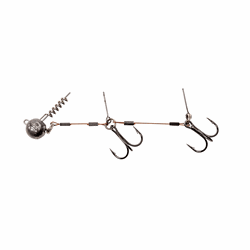 Fladen Jighead screw 15 gr - w wire stinger 9 cm